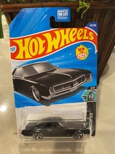 2025 Hot Wheels 50 Hw Modifié 2/1.5m66 Buick Riviera Noir W/Chrome MC5 Rayons
