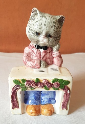 Figurine chat céramique - en, céramique-