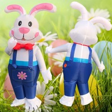 Déguisement lapin de Pâques adulte gonflable lapin fête robe fantaisie mascotte habillage