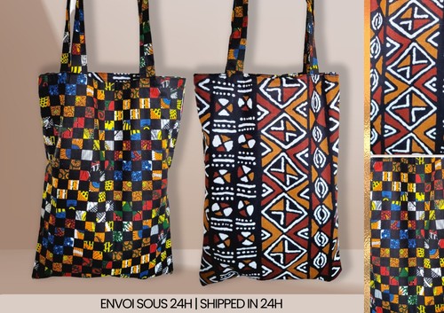 Tote bag réversible baye fall - tote,