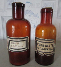 Lot 2 anciens pots / bocaux