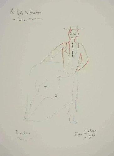 Jean cocteau lithographie - cocteau,