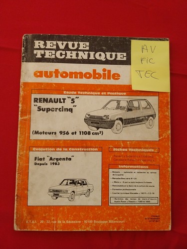 Revue technique renault - technique, 5