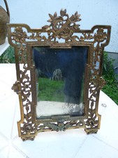 Miroir à poser en métal doré Napoléon III