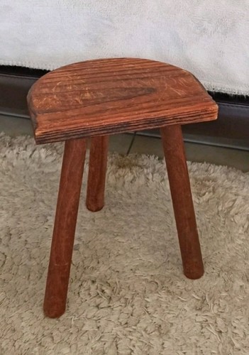 Tabouret tripode bois hauteur - tabouret, bois,