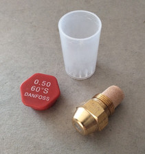 Gicleur DANFOSS 0,50 60°S Débit 0.50 USgal/h angle 60° Type S chaudière Fioul