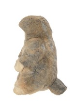Ancienne Peluche Marmotte Création OSB gris beige 28 cm Vintage