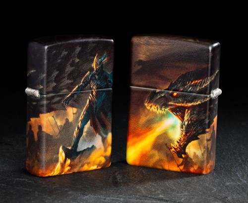 Zippo knight and dragon - knight,