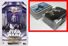 Star Wars Topps Mandalorian Chrome 2022 set complet des 100 cartes saison 1 et 2