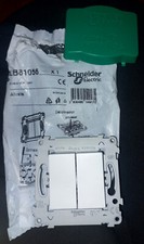 double inter va et vient Schneider Alvaïs ALB 81056 Blanc