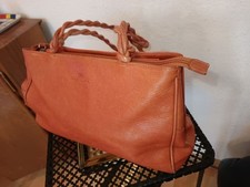 SAC A MAIN CUIR ORANGE BALENCIAGA BB OCCASION