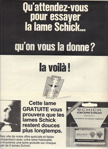 Publicite 1968 schick - publicite,