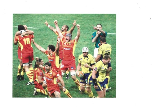 Carte photo 5 cm - 19,5, rugby