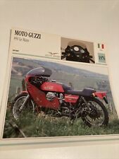 Moto Guzzi 850 Le Mans 1976 carte moto de collection Atlas Italie