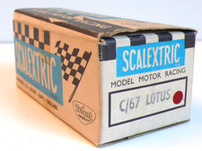 CIRCUIT ÉLECTRIQUE SLOT SCALEXTRIC    C/67 LOTUS    BOITE D'ORIGINE  FONCTIONNE