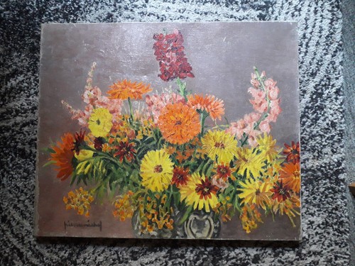 Tableau ancien huile - tableau,