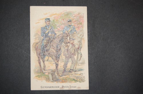 Chromo militaire uniformes - chromo, et