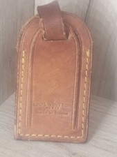 Porte  etiquette Louis Vuitton cuir Vintage.