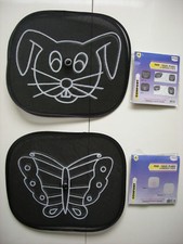 4 RIDEAUX PARE SOLEIL A VENTOUSES  ANIMAUX lot n°6