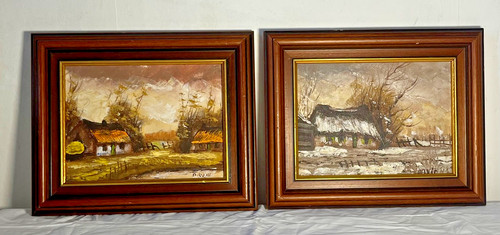 Lot tableau peinture - , à