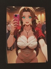 Waifu Anime Cards Custom Holo - Final Fantasy VII - Aerith Gainsborough #2
