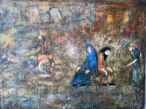 Tableau ancien 100x73 judaica - 100x73,