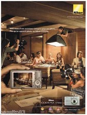PUBLICITE ADVERTISING 095  2007  NIKON  appareil photo COOLPIX S500