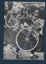 CYCLISME carte cycliste BERNARD HINAULT Cyclo Cross aubervilliers 1979 Signée