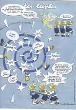 PUBLICITE ADVERTISING  2011  LES TRIPLES par NICOLE LAMBERT "SAGES"