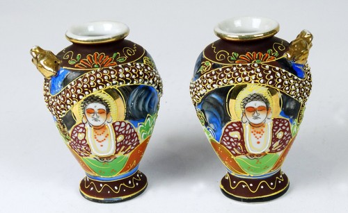 Paire vases japonais - paire,