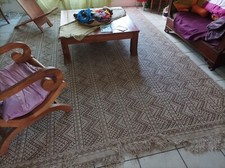 Tapis tunisien Mergoum , bon état, 9 mètres carrés, pure laine 1er choix, ancien