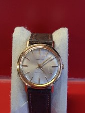 Belle montre homme MARVIN montre mécanique Pl Or fonctionne 