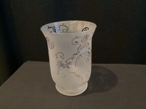 Vase verre dépoli 15cm - verre,