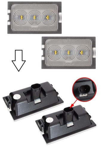 Arrière plaque feux led - arriÈre, 2