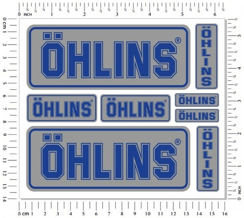 Ohlins fork shock stickers set - ohlins,