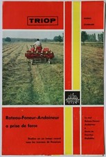 prospectus brochure Triop rateau faneur andaineur Cogeai agricole tracteur