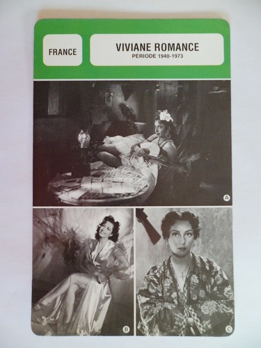 Carte fiche cinema viviane - carte,