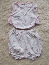 ENSEMBLE FILLE ETE "PETIT BATEAU" CULOTTE BOUFFANTE + HAUT 3 MOIS  IDEE CADEAU !