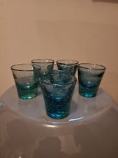 6 Verres En Verre Bullé (
