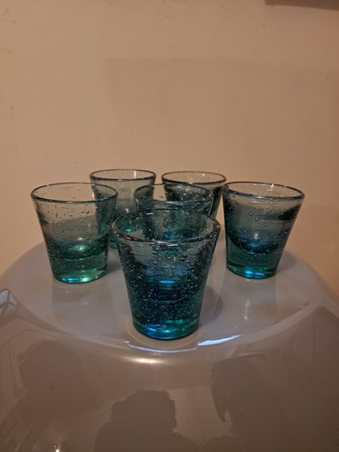 Verres verre bullé - 6, (