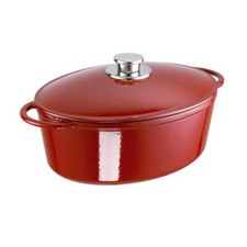 Schulte-Ufer Rustika Rôtissoire, Braisière, Rôtissoire à oie, Fonte, Rouge, 3...