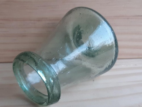 Pot godet verre soufflé bleu - pot,