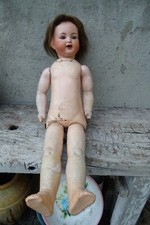 POUPÉE ANCIENNE SIMON & HALBIG tête porcelaine corps parlant, 70 cm ALLEMANDE