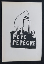 Affiche sérigraphie mai 68 PEPE PEPEGRE DE GAULLE 22x33cm poster 1968