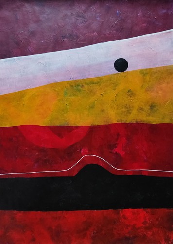 Peinture paysage abstrait n11 - peinture,