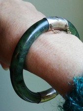 Bracelet Vintage En Jade 