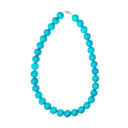 Collier turquoise stabilisée - collier,