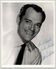 Eddie CONSTANTINE autographe - PHOTOGRAPHIE DÉDICACÉE SIGNÉE de sa main 25 x 20