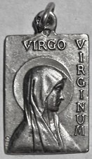 médaille Pendentif vintage Madonna Virgo Virginum ,Visitation de Lourdes.N°13AU