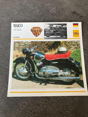 Carte fiche moto collection - carte,